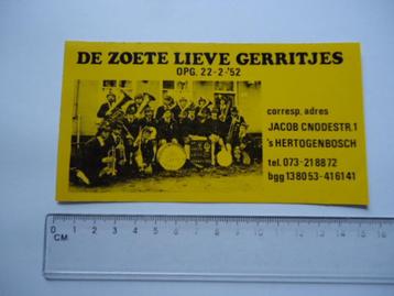 sticker oud Carnaval Oeteldonk Zoete lieve gerritjes retro beschikbaar voor biedingen