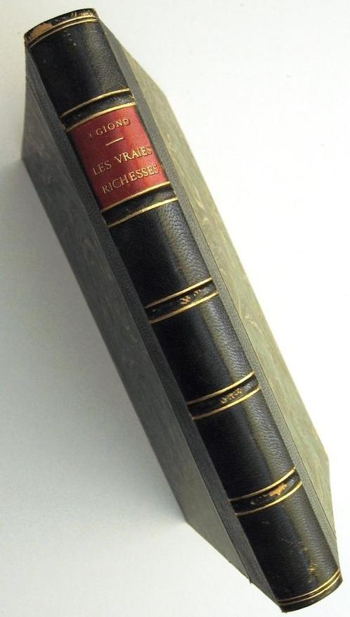 Les Vraies Richesses 1936 Giono - Binding Kardas (ill.), Antiek en Kunst, Antiek | Boeken en Bijbels, Ophalen of Verzenden