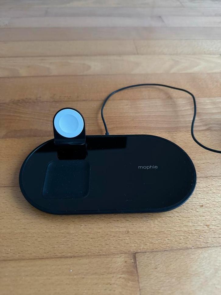 Mophie draadloos oplaadstation, Telecommunicatie, Mobiele telefoons | Telefoon-opladers, Zo goed als nieuw, Apple iPhone, Ophalen of Verzenden