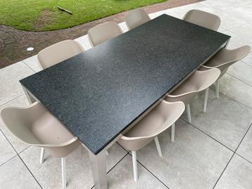 Bernstein Eettafel - Graniet/RVS - 8 Persoons z.g.a.n. beschikbaar voor biedingen