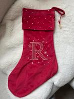 Kerstsok, christmas stocking letter R, Diversen, Kerst, Ophalen of Verzenden, Nieuw