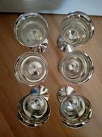 6 zwaar verzilverde kelken, Ophalen of Verzenden