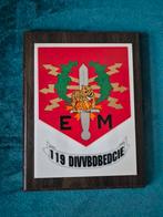Wapenschild 119 DIVVBDBEDCIE, Ophalen of Verzenden, Landmacht, Nederland, Embleem of Badge