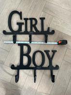 Riverdale Kapstok Boy & Girl - Staal 38cm, Huis en Inrichting, Ophalen, Zo goed als nieuw, Minder dan 100 cm, Metaal