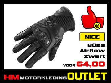 Motorhandschoen Buse Airflow - Zwart - Zomerhandschoen beschikbaar voor biedingen