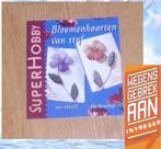 SuperHobby Bloemenkaarten van stof - Elly Bisschop, Elly Bisschop, Ophalen of Verzenden, Zo goed als nieuw, Scrapbooking en Knutselen