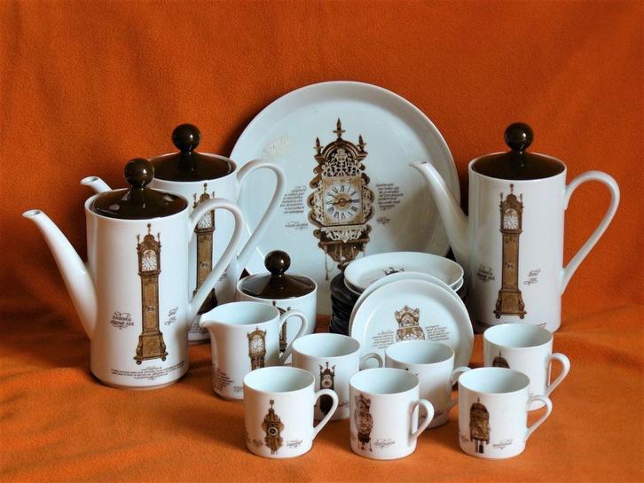 Klokkenservies Nutroma Mitterteich Porzellan jaren '70, Antiek en Kunst, Antiek | Servies los, Ophalen of Verzenden