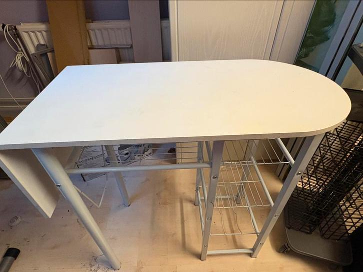 Wit multifunctioneel tafeltje te koop, Huis en Inrichting, Overige Huis en Inrichting, Zo goed als nieuw, Ophalen of Verzenden