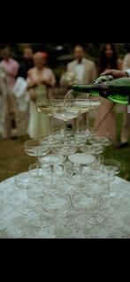 Glazen champagne toren, Glas of Glazen, Ophalen of Verzenden, Overige stijlen, Glas