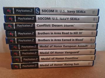 9 PS2 War Shooter Games beschikbaar voor biedingen