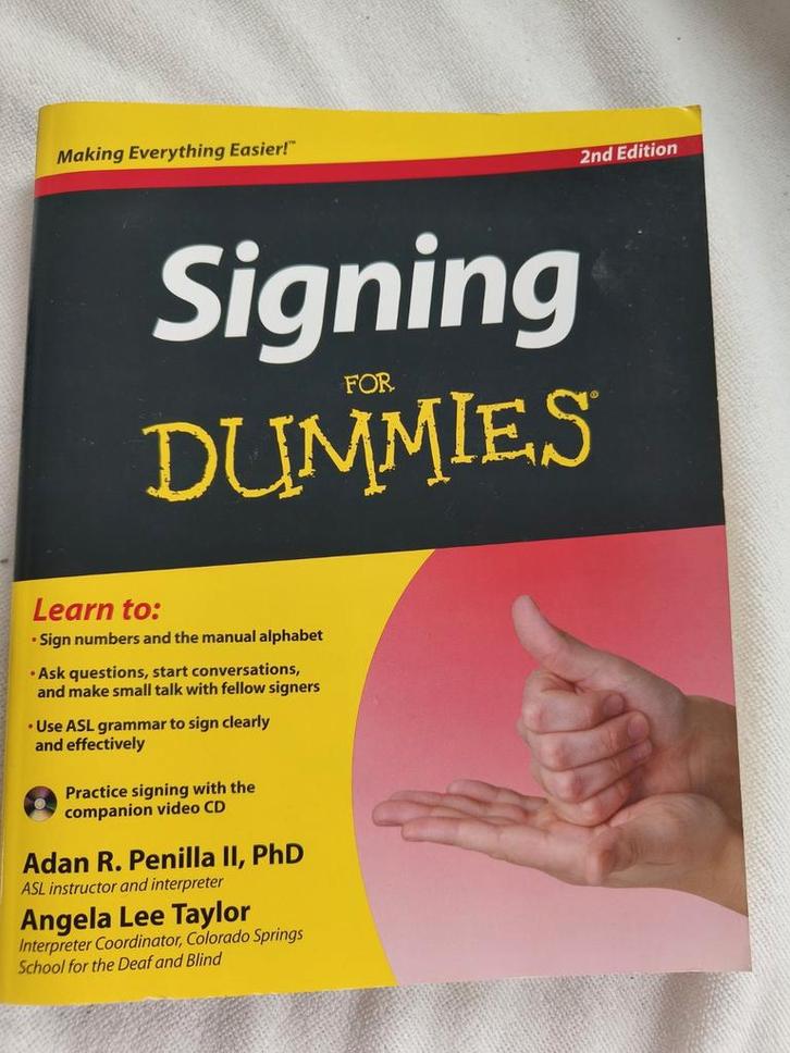 Signing for Dummies - Zo goed als nieuw!, Boeken, Studieboeken en Cursussen, Ophalen of Verzenden