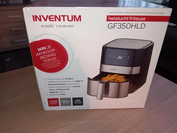 Inventum Heteluchtfriteuse GF350HLD, Witgoed en Apparatuur, Airfryers, Nieuw, Airfryer, Ophalen
