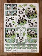 Knipvel Marij Rahder - panda beer, Hobby en Vrije tijd, Kaarten | Zelf maken, Ophalen of Verzenden, Nieuw, Dieren, Knipvel