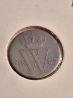 Koperen halve cent Willem III 1857 - nette staat, Postzegels en Munten, Munten | Nederland, Verzenden, Koning Willem III, 1 cent