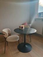 Eettafel met 2 stoelen, Huis en Inrichting, Tafels | Eettafels, Ophalen, Gebruikt, 100 tot 150 cm, 50 tot 100 cm