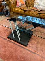 Bellato design Salontafel, Italië, 1980s, Huis en Inrichting, Tafels | Salontafels, Gebruikt, 100 tot 150 cm, Glas, Minder dan 50 cm