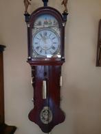 Antieke Friese Staartklok met Bruidskrans en Jaargetijden, Ophalen of Verzenden