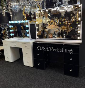 Kaptafel met 7 laden in 3 kleuren zwart,sepia en wit new beschikbaar voor biedingen