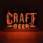 Neon verlichting CRAFT BEER (oranje), Ophalen of Verzenden, Nieuw, Lichtbak of (neon) lamp