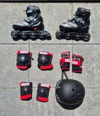 Skeeler set maat 39 tot 42, Verstelbaar, Kinderen, Zo goed als nieuw, Inline skates 4 wielen