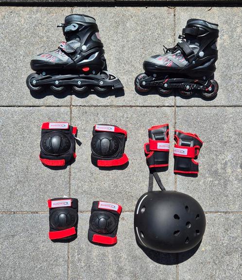 Skeeler set maat 39 tot 42, Sport en Fitness, Skeelers, Zo goed als nieuw, Inline skates 4 wielen, Overige merken, Kinderen, Verstelbaar