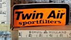 Vintage sticker Twin Air sportfilters logo merk autosticker, Verzamelen, Ophalen of Verzenden, Zo goed als nieuw