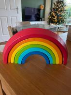 Houten Regenboog Stapelaar - Merk Onbekend, Kinderen en Baby's, Speelgoed | Babyspeelgoed, Ophalen, Gebruikt, Overige typen