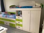 TRIPLE (3 KINDEREN) STAPELBED MET GROTE OPBERGRUIMTE, Ophalen, Zo goed als nieuw, Stapelbed