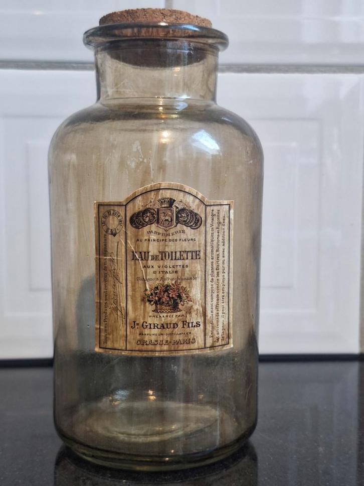 Antieke Parfumfles / Apothekersfles, Antiek en Kunst, Antiek | Glas en Kristal, Ophalen of Verzenden