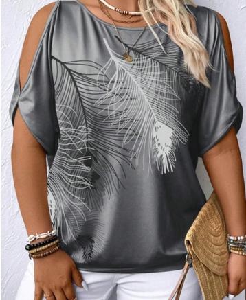 NIEUW! Shein; Mooie cold-shoulder top; maat 1XL (46) beschikbaar voor biedingen