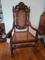 Twee Antieke Jachtstoelen met Rieten Zitting, Antiek en Kunst, Ophalen