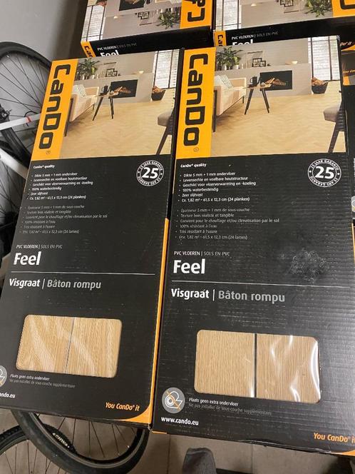 Nieuw in doos! PVC click visgraat eiken €25,95 per m2!, Huis en Inrichting, Stoffering | Vloerbedekking, Nieuw, Overige typen