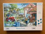HOP-NIEUW-1000🧩 Manor Farm, Hobby en Vrije tijd, Denksport en Puzzels, Ophalen of Verzenden, 500 t/m 1500 stukjes, Zo goed als nieuw