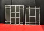 2x glas in lood ruitje / raam klein, blank glas, Antiek en Kunst, Ophalen