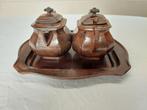 Koffieset Suiker en roomstel gepatineerd messing, Ophalen of Verzenden