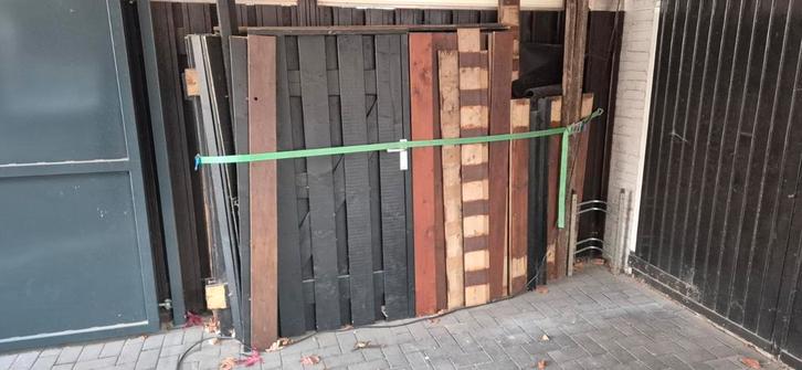 Schuttingdelen, planken, poort en palen, Tuin en Terras, Schuttingen, Ophalen