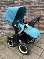 Bugaboo Donkey 2 Duo kleur Petrol zeer uitgebreide set, Kinderen en Baby's, Kinderwagens en Combinaties, Ophalen, Gebruikt, Bugaboo