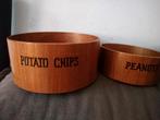 Vintage houten bakjes voor chips of andere zoutjes, Ophalen of Verzenden