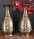 Set van 2 koperen Art Deco vazen, Daalderop, Antiek en Kunst, Ophalen of Verzenden
