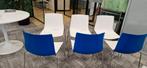 6 Arper Catifa 46 design stoelen, Ophalen, Zo goed als nieuw, Blauw, Vijf, Zes of meer stoelen