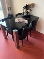 Tafel 4 stoelen 140x90 gratis !!!! Gratis!!!, Ophalen of Verzenden, Gebruikt