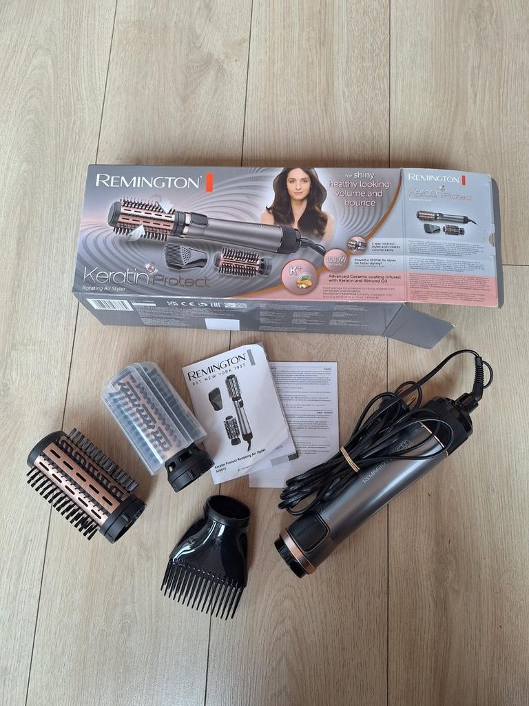 Remington Keratin Protect Rotating air styler (NIEUW), Ophalen of Verzenden, Nieuw, Krultang of Stijltang