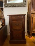 LADEKAST ARCHIEFKAST - Massief teakhout Flamant LEDER, Huis en Inrichting, Kasten | Ladekasten, Ophalen, Gielen, Koloniaal, Teakhout