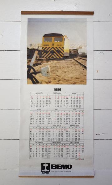 Kalender uit 1986 van het bedrijf Bemo Rail uit Alkmaar beschikbaar voor biedingen