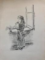 Robert Pudlich Kleine Puppenmutter am Fenster 1930, Ophalen of Verzenden