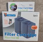 Filter cartridges 2x Aqua-Flow 100 Superfish, Dieren en Toebehoren, Vissen | Aquaria en Toebehoren, Ophalen