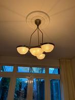 Vintage Art Deco Plafondlamp, Huis en Inrichting, Lampen | Kroonluchters, Ophalen, Gebruikt, Glas