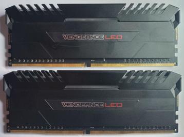 16GB DDR4 2x 8GB PC4-24000 3000MHz Corsair VengeanceLED Desk beschikbaar voor biedingen
