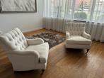 Elegante fauteuils met knopen, Huis en Inrichting, Ophalen, Klassiek, 75 tot 100 cm, Zo goed als nieuw