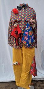 Leuke unieke clowns outfit maat XS/S - Carnaval, Carnaval, ., Ophalen of Verzenden, Zo goed als nieuw